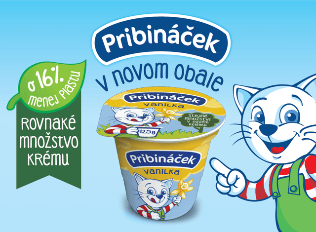 Pribináček – Rovnaká dobrota v novom kelímku