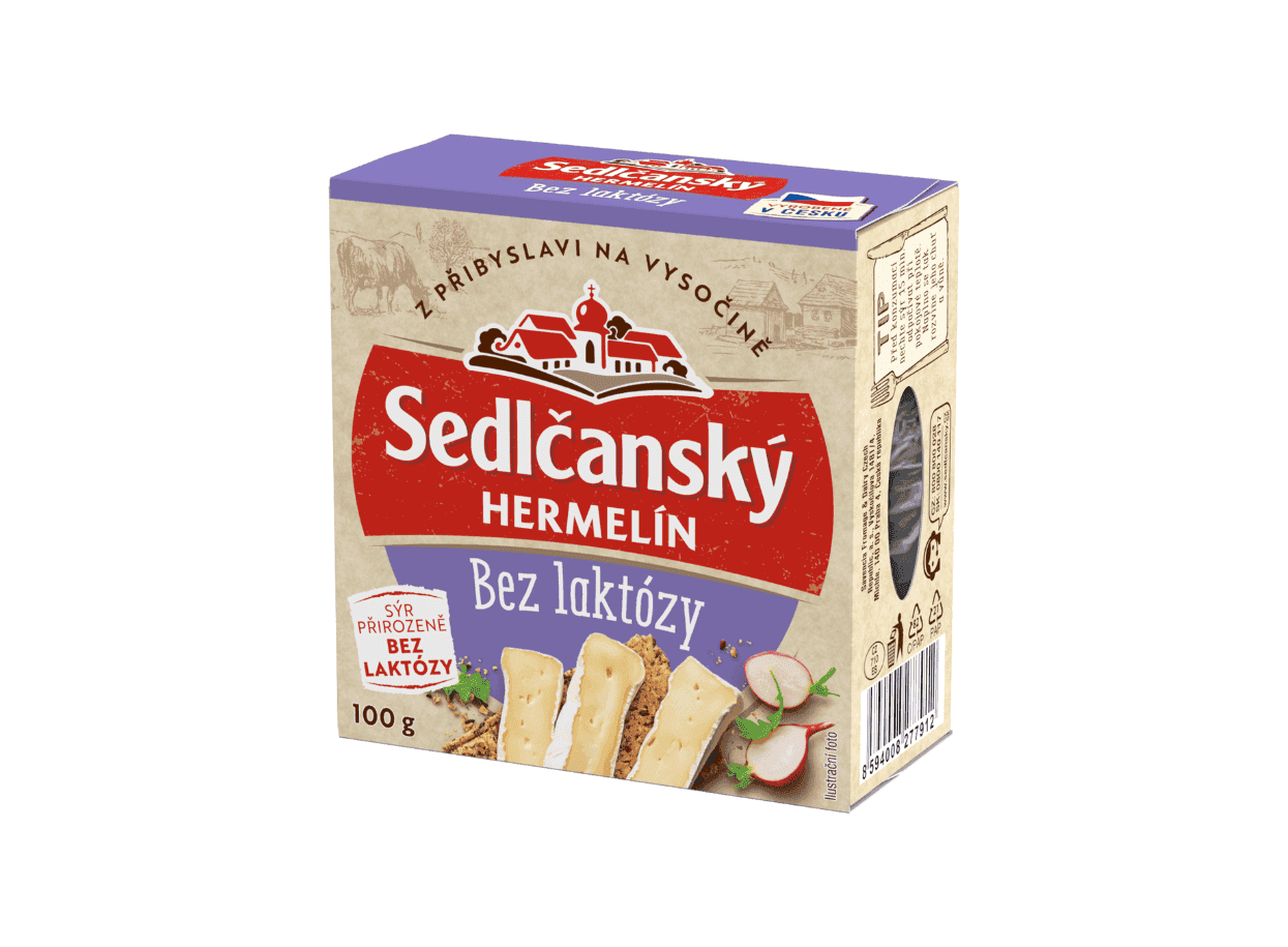 Sedlčanský Hermelín bez laktózy 100g.png