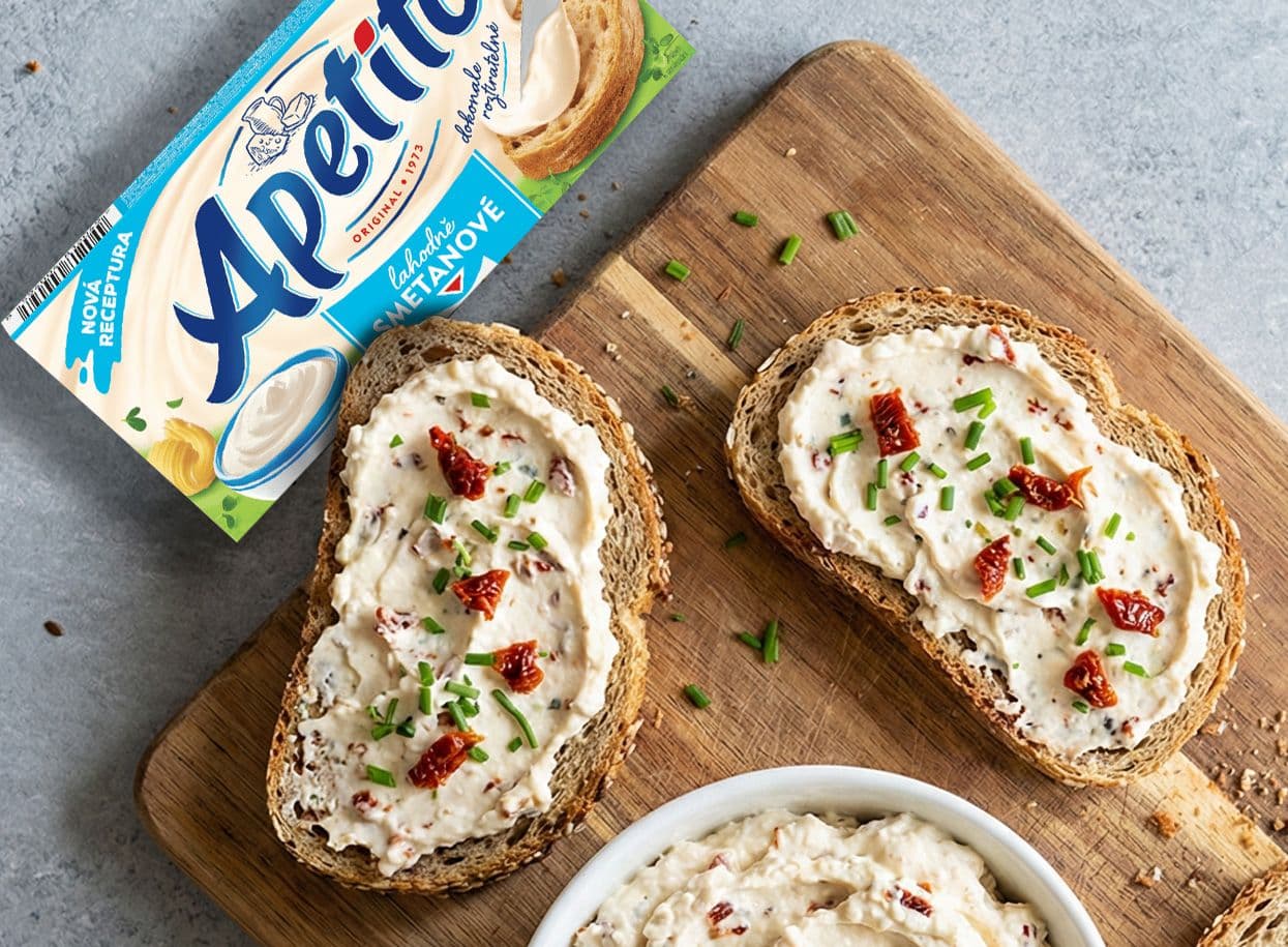 Fresh sýrová pomazánka z Apetita se sušenými rajčaty